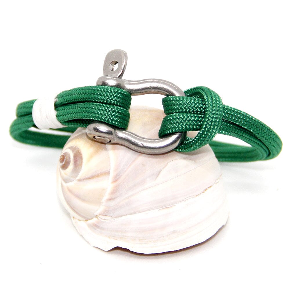 Green Nautical Shackle Bracelet Mystic Knotwork 