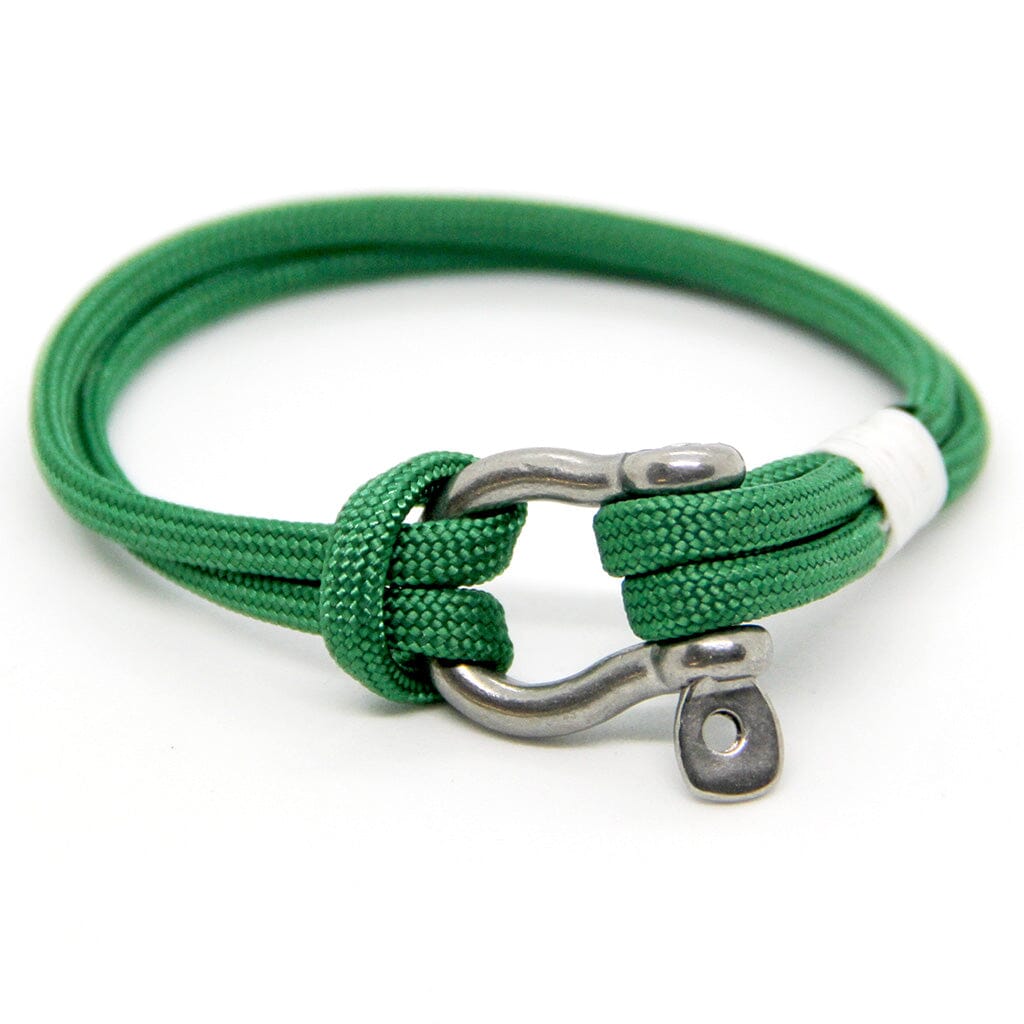 Green Nautical Shackle Bracelet Mystic Knotwork 