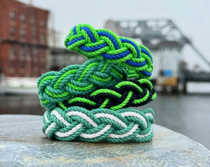 Striped Sailor Bracelet, Custom Colors - Choose Your Own bracelet Mysticknotwork.com 