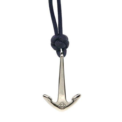 Black Anchor Adjustable Necklace Stainless Steel 022 Mystic Knotwork 