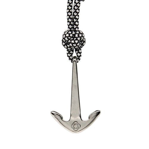 Black Diamond Anchor Adjustable Necklace Stainless Steel 167 Mystic Knotwork 