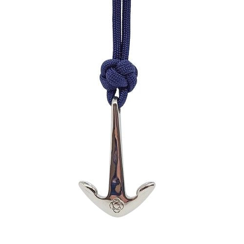 Navy Anchor Adjustable Necklace Stainless Steel 020 Mystic Knotwork 