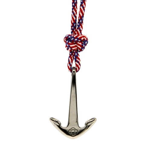 Nautical Adjustable Anchor Necklace, 15 Color Options handmade for