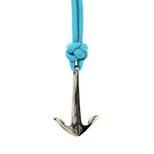 Turquoise Anchor Adjustable Necklace Stainless Steel 016 Mystic Knotwork 