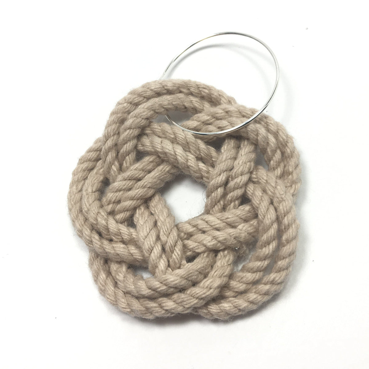 Sailor Knot Wine Charms, Nautical Colors kitchen Mysticknotwork.com Tan 