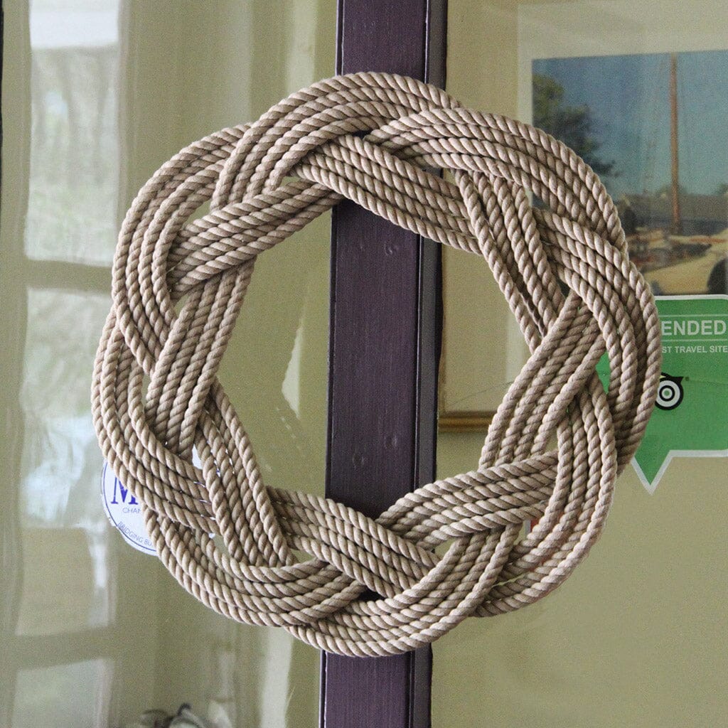 Sailor Knot Wreath or Centerpiece, Tan home decoration Mysticknotwork.com 