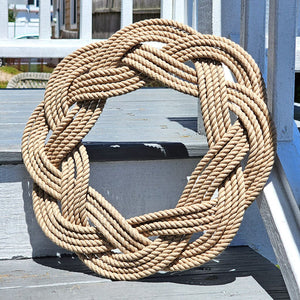 Sailor Knot Wreath or Centerpiece, Tan home decoration Mysticknotwork.com 