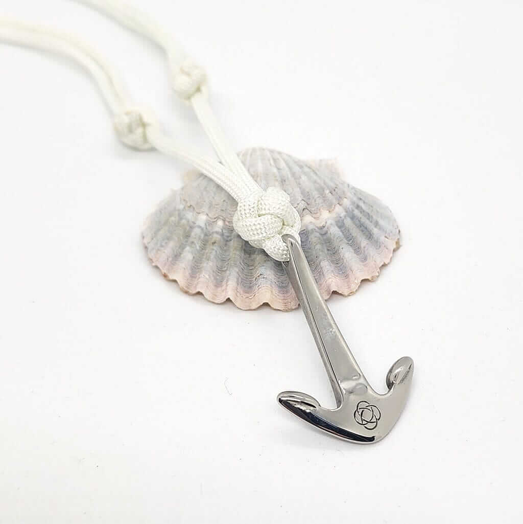 Nautical Adjustable Anchor Necklace, 15 Color Options handmade for
