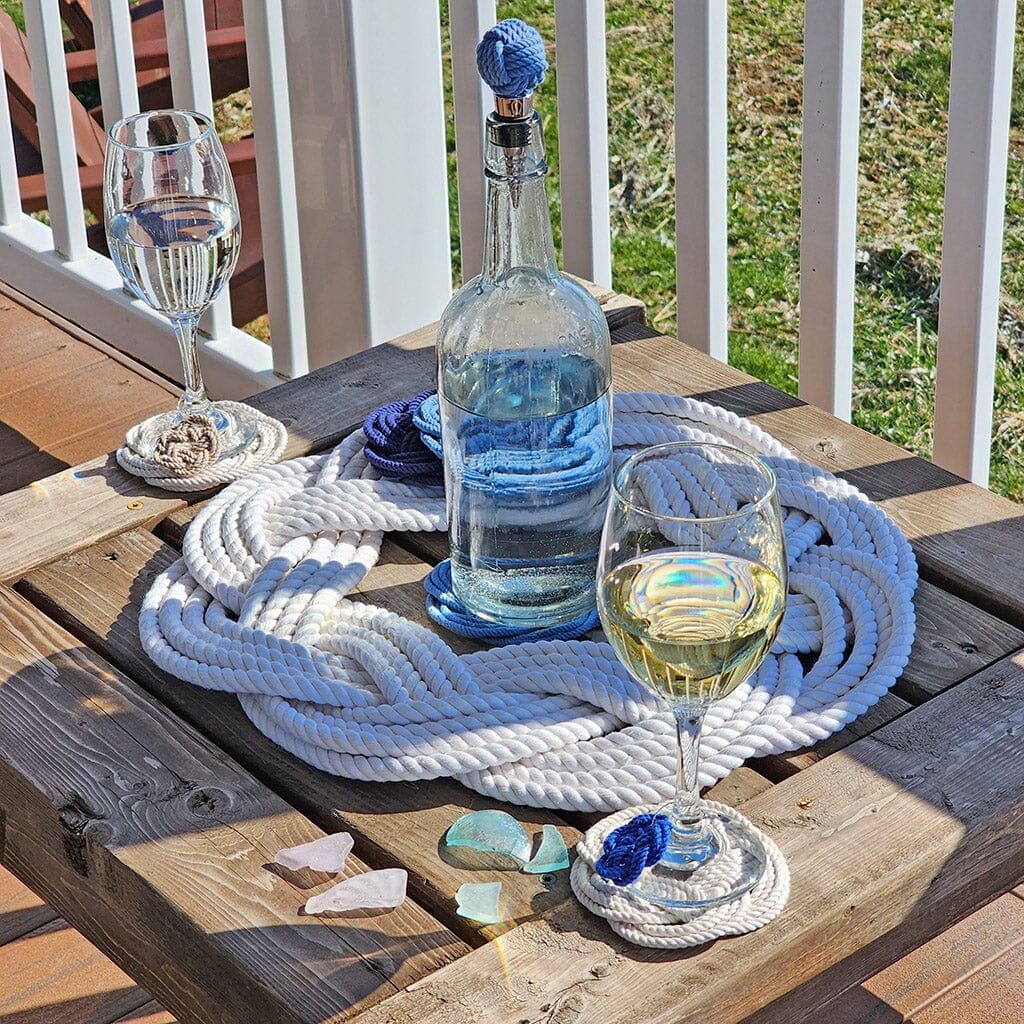 Sailor Knot Wreath or Centerpiece, White home decoration Mysticknotwork.com 