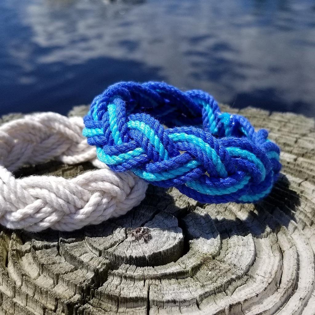 Striped Sailor Bracelet, Custom Colors - Choose Your Own bracelet Mysticknotwork.com 