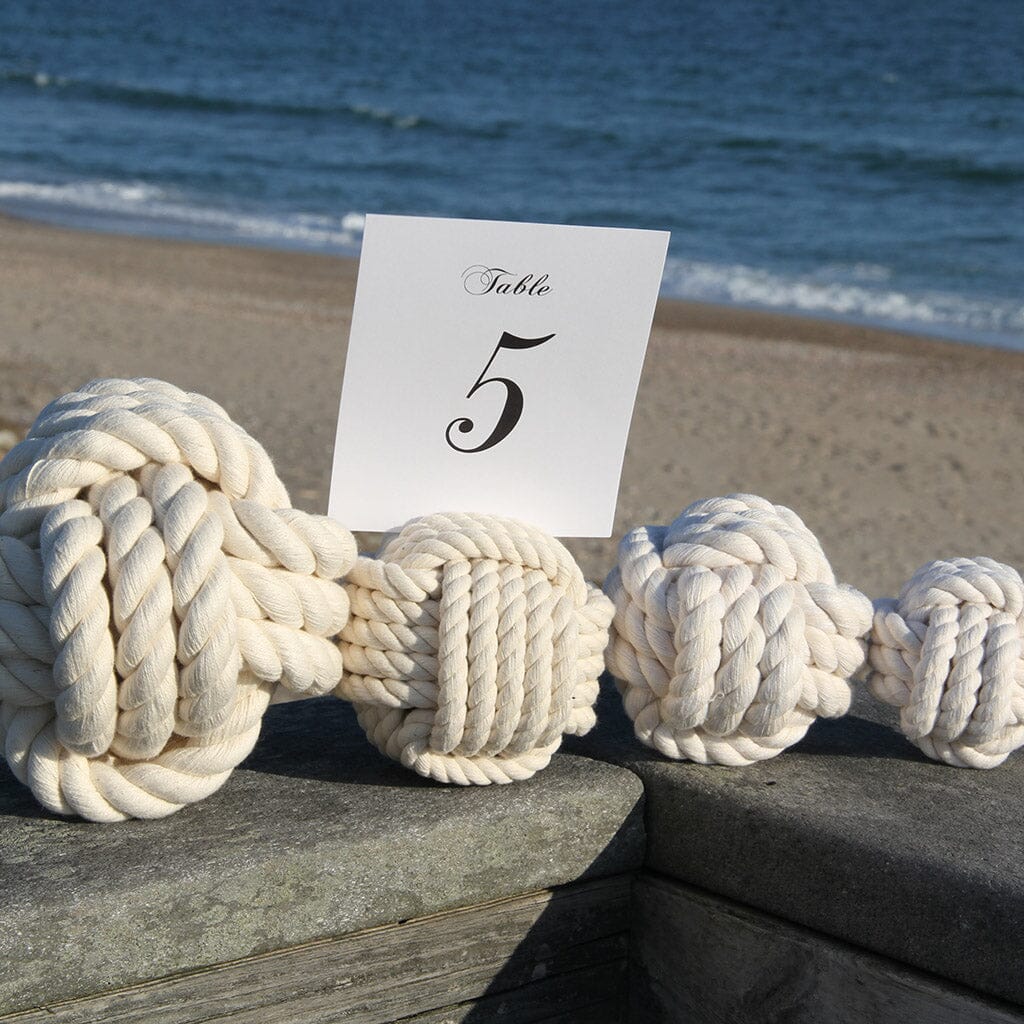 Nautical Knot Card Holder, Tan, 4.5", 5-Pass nautical wedding Mysticknotwork.com 