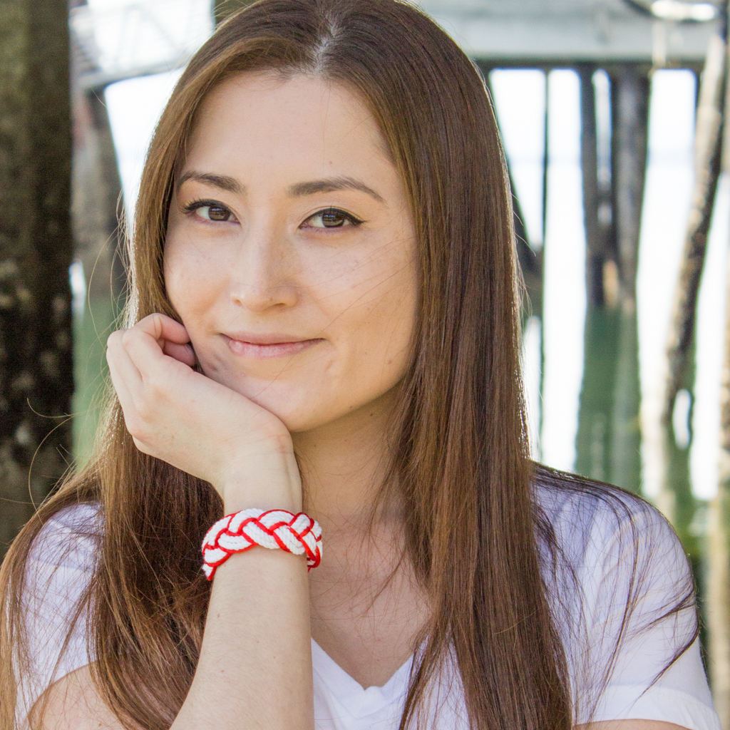 Red Sailor Bracelet Satin Outline bracelet Mystic Knotwork 
