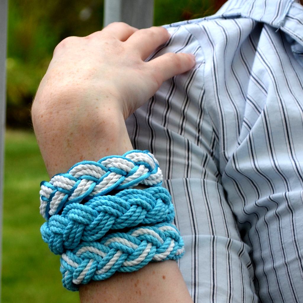 Silver Sailor Bracelet Satin Outline bracelet Mystic Knotwork 