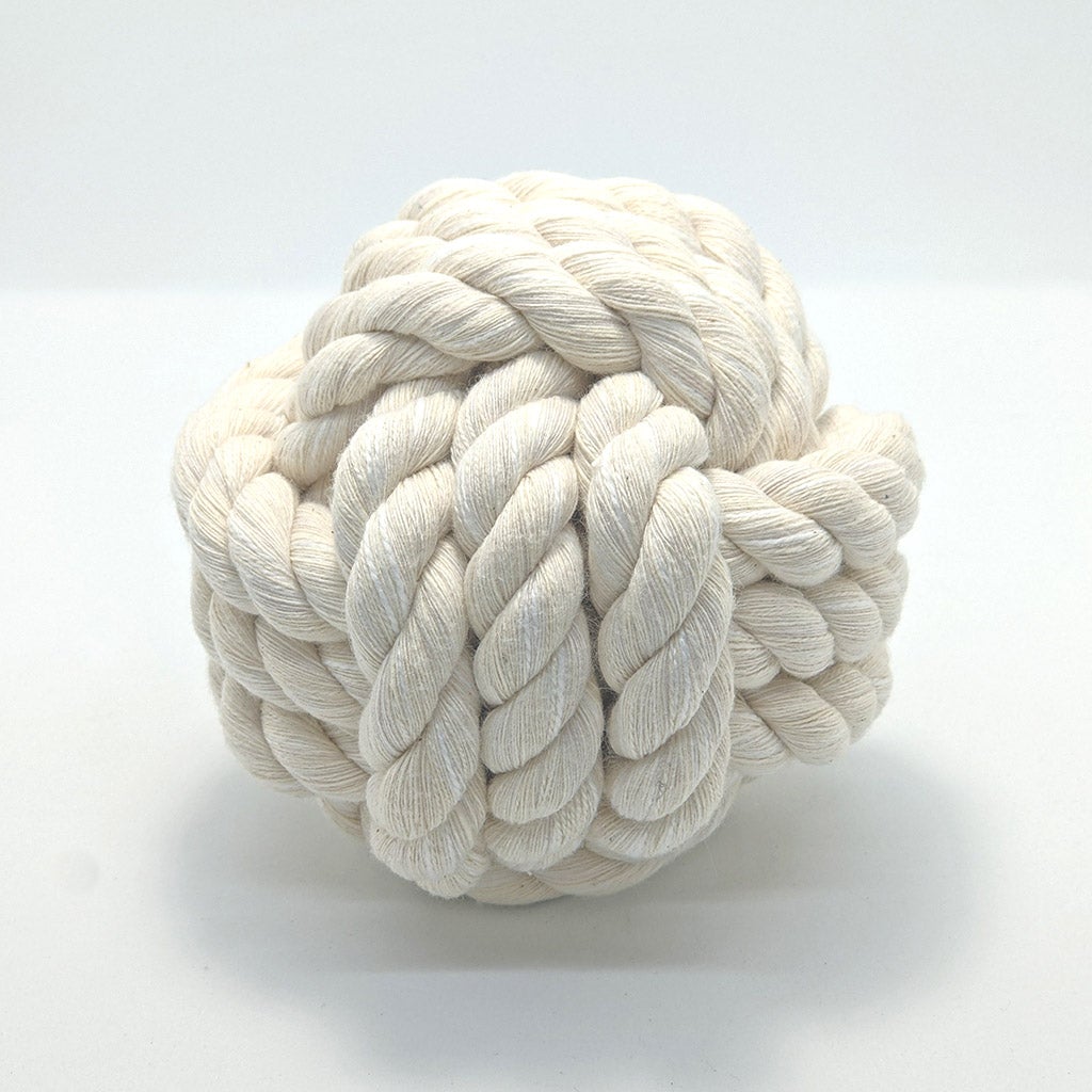 Nautical Knot Card Holder, White, 4", 3-Pass Monkey Fist Knot nautical wedding Mysticknotwork.com 