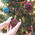 Burgundy Nautical Christmas Ball Ornament Metallic Monkey Fist Mystic Knotwork 
