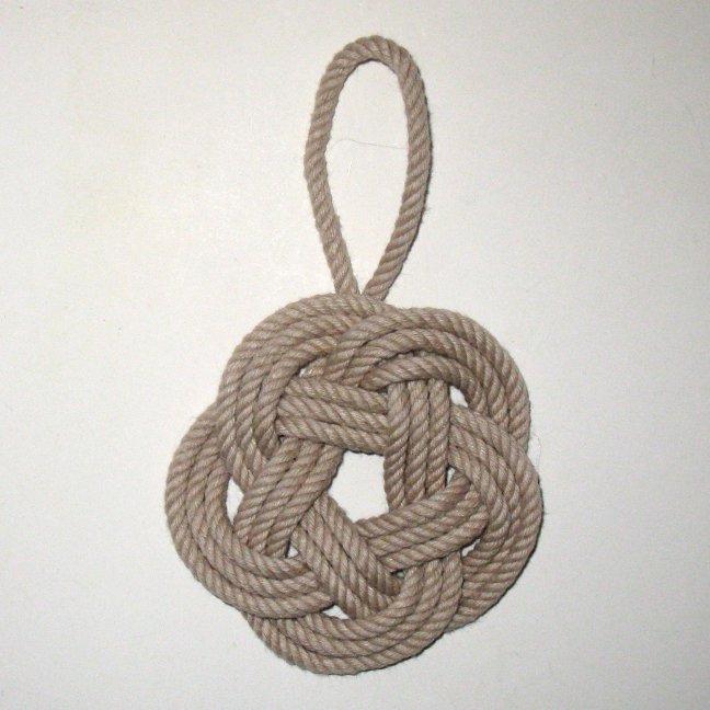 Nautical Knot Sailor Knot Christmas Ornament Custom in 17 colors handmade at Mystic Knotwork