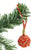 Red Nautical Christmas Ball Ornament Metallic Monkey Fist Mystic Knotwork 