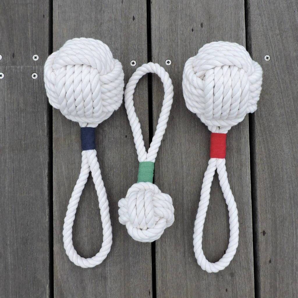 Small Monkey Fist Rope Dog Toy - Mystic Knotwork