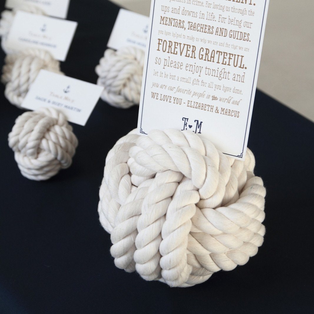 Nautical Nautical Knot Card Holder, White, 6, 3-Pass Made in the USA by  hand in Mystic, Connecticut $ 19.80