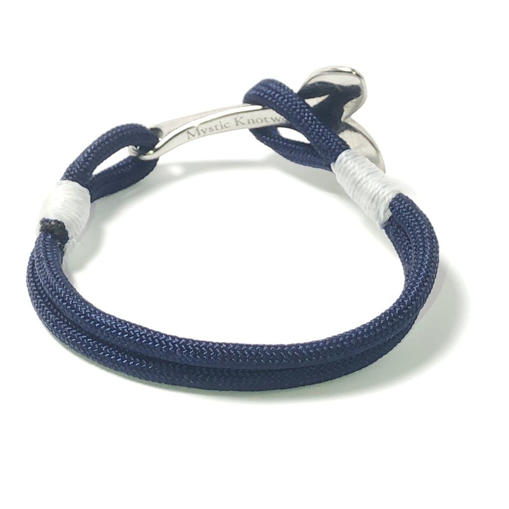 Nautical Blue Ice Nautical Whale Tail Bracelet Brass 074 handmade for $  28.00