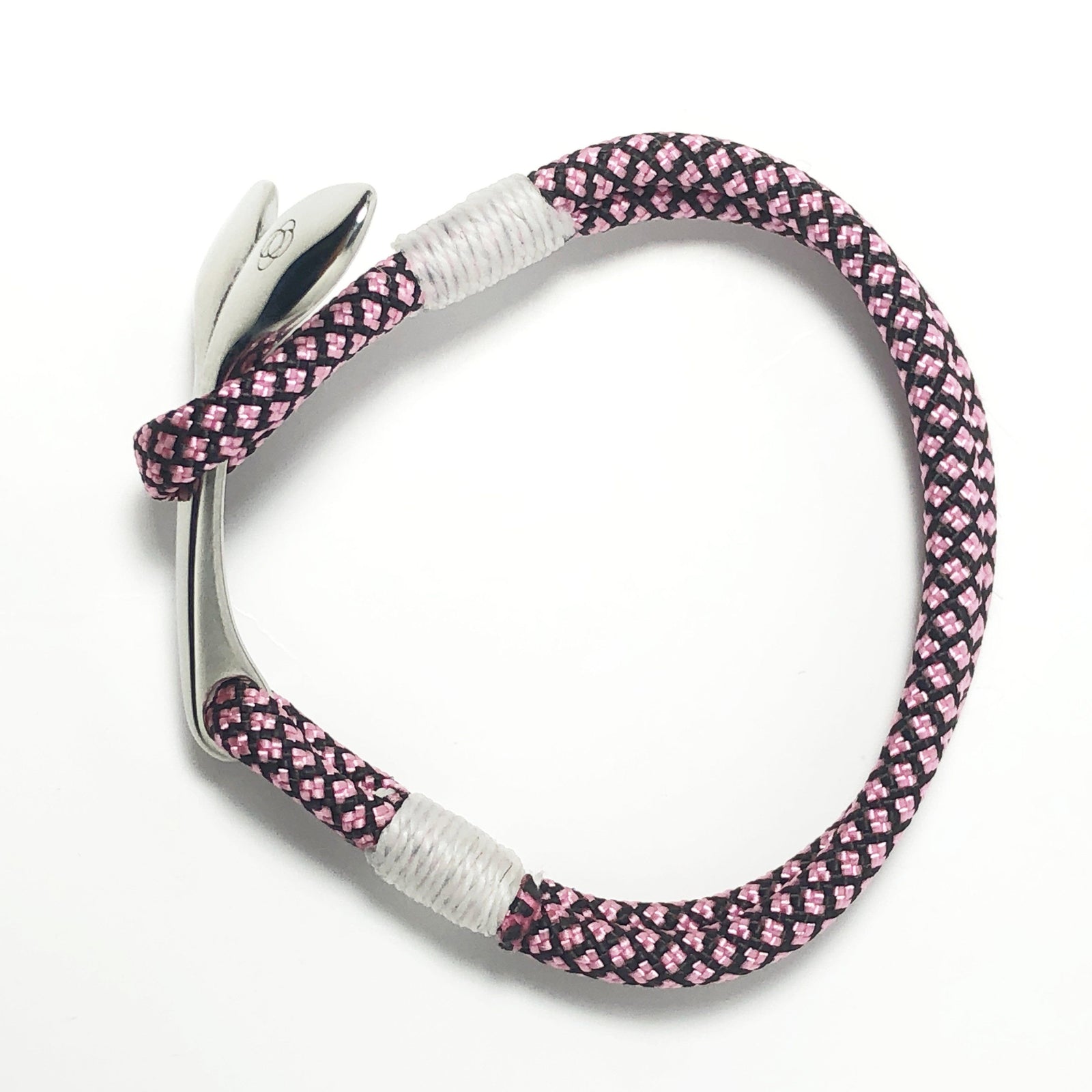 Nautical Pink Diamond Nautical Fish Hook Bracelet 326 handmade for