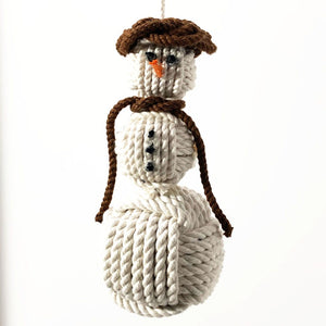 Nautical Snowman Hand Woven Monkey Knots for your tree -all choices- Mystic Knotwork Brown 