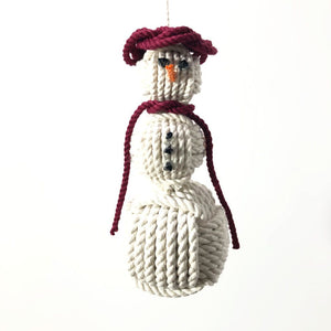 Nautical Snowman Hand Woven Monkey Knots for your tree -all choices- Mystic Knotwork Burg 