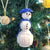 Royal Blue Cap Nautical Snowman Hand Woven Monkey Knots for your tree Mystic Knotwork 