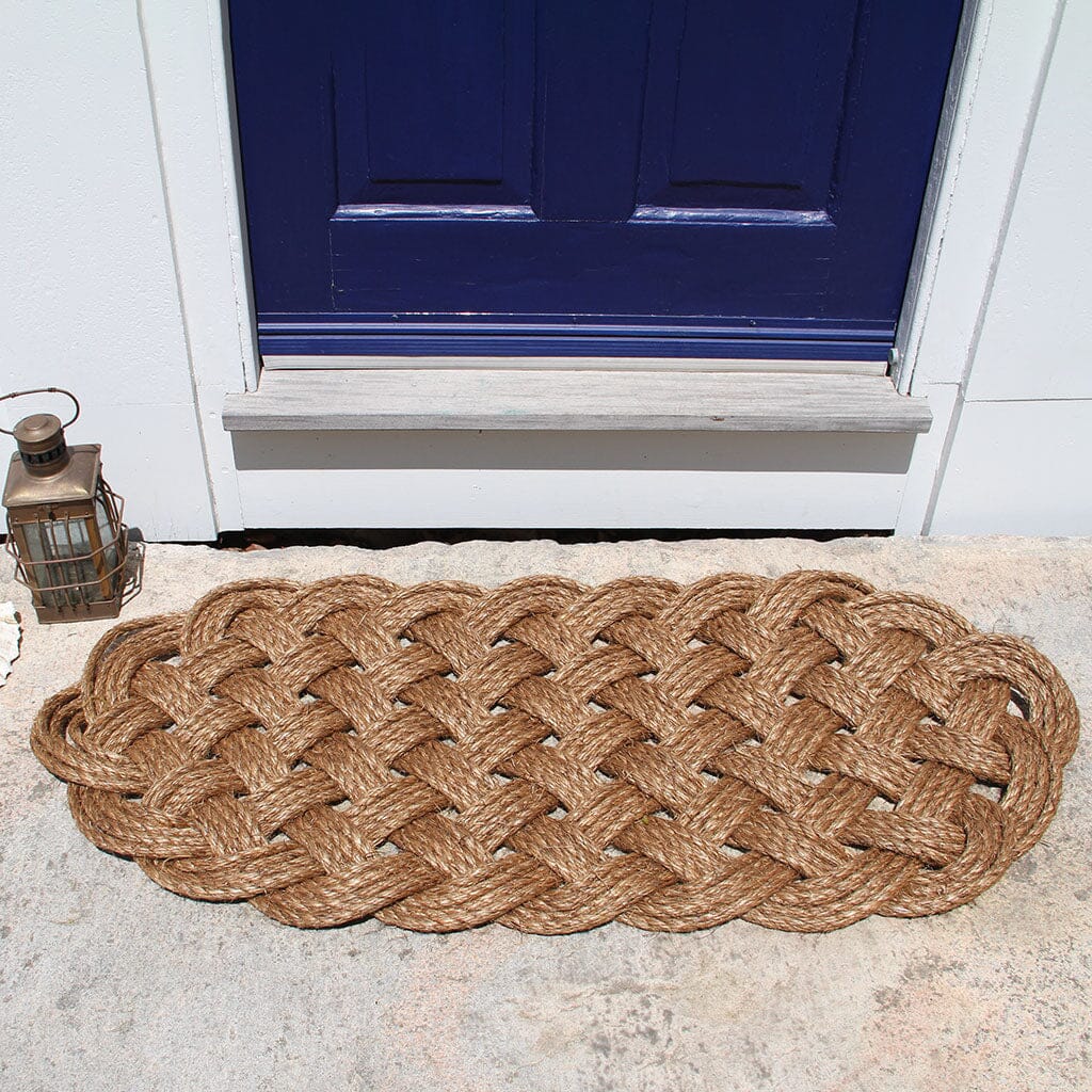 Large Nautical Rope Mat from natural Manila Rope 2275 home decoration Mysticknotwork.com 