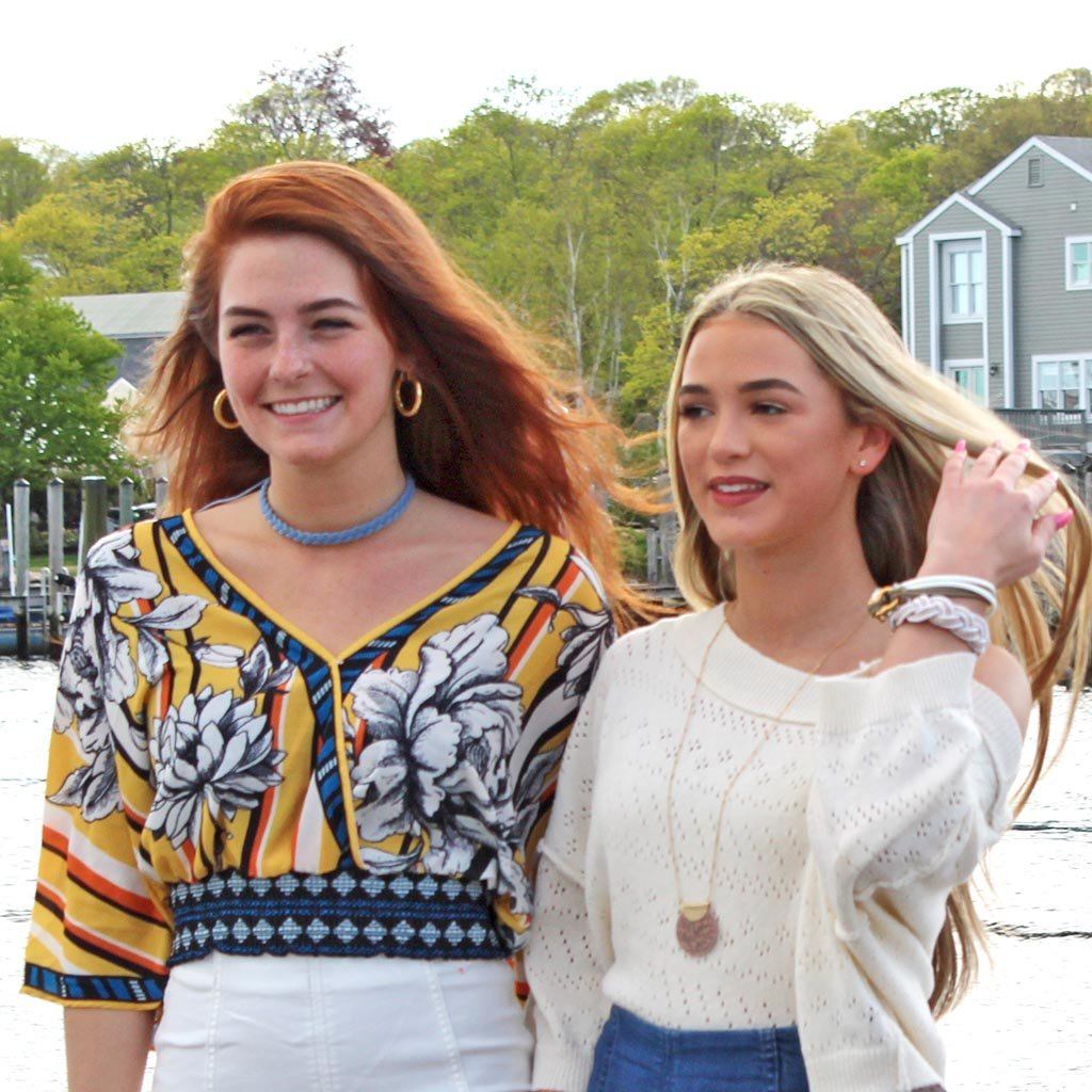 Nautical Knot Woven Sailor Necklace, 17 Colors handmade at Mystic Knotwork