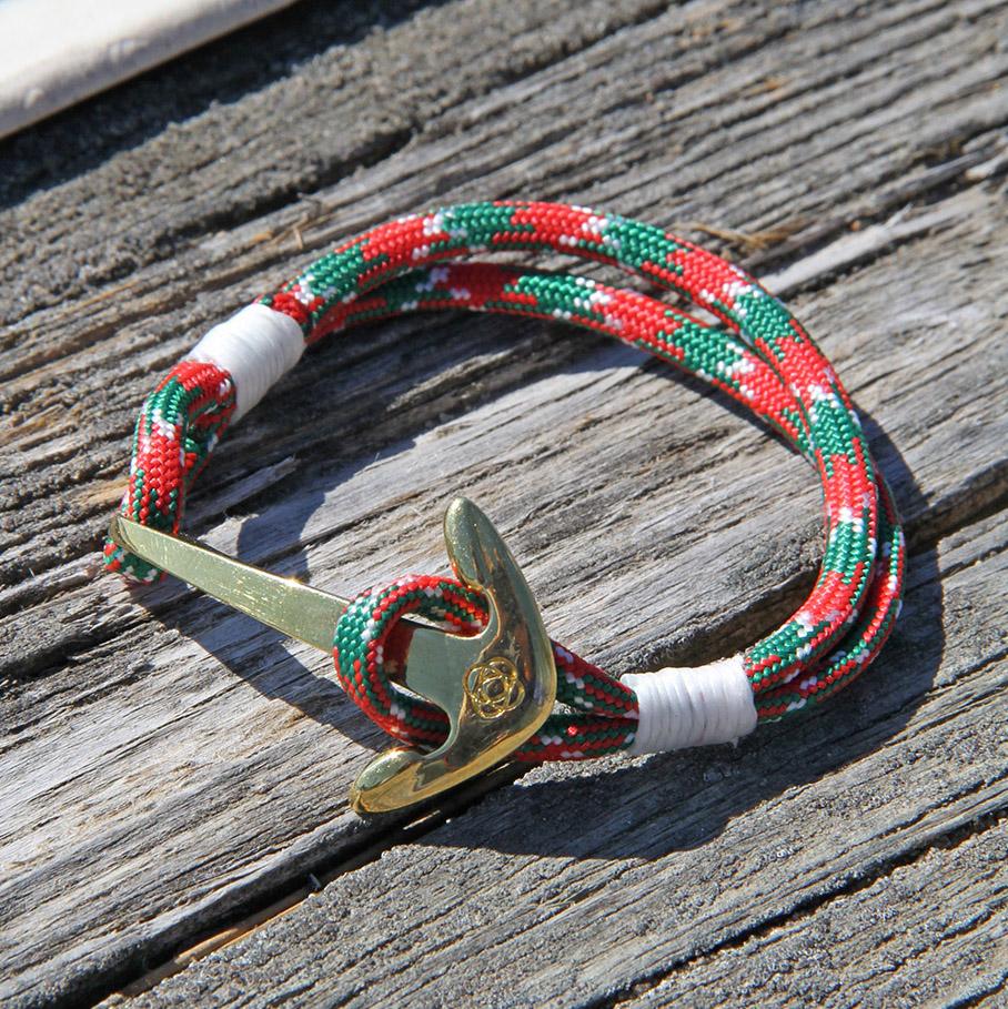Christmas Nautical Anchor Bracelet Brass 069 Mystic Knotwork 