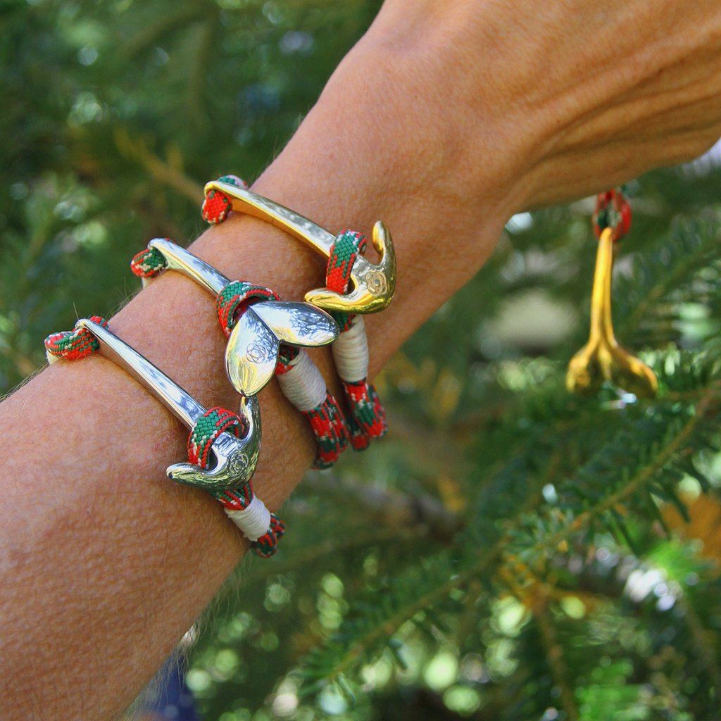 Christmas Nautical Whale Tail Bracelet Stainless Steel 069 Mystic Knotwork 