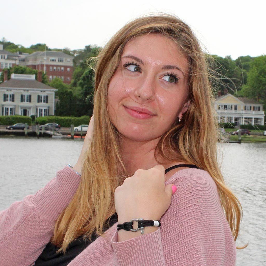 Black Nautical Shackle Bracelet 002 Mystic Knotwork