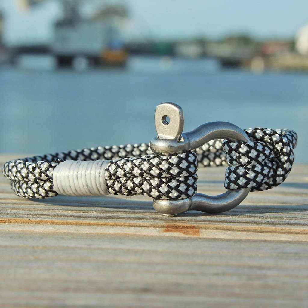Black Diamond Nautical Fish Hook Bracelet 167