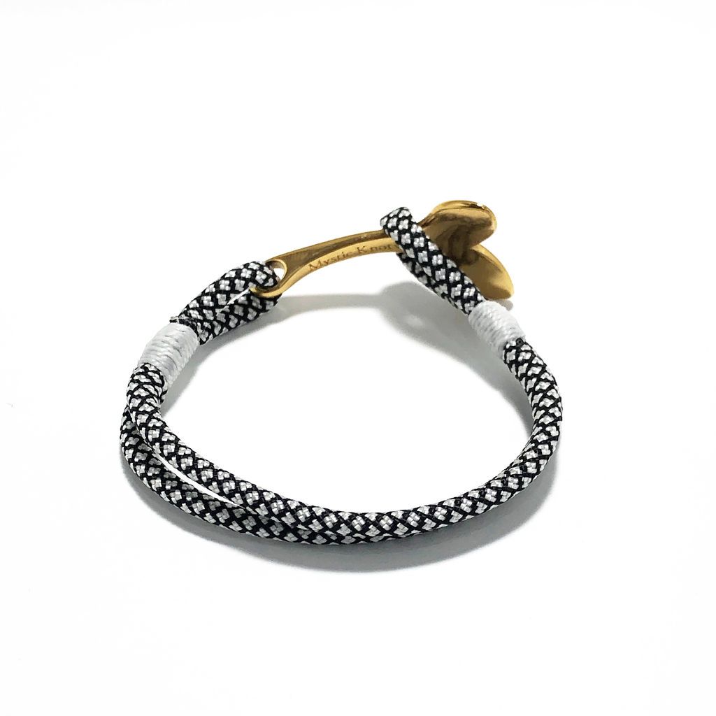 Black Diamond Nautical Whale Tail Bracelet Brass 167 Mystic Knotwork 
