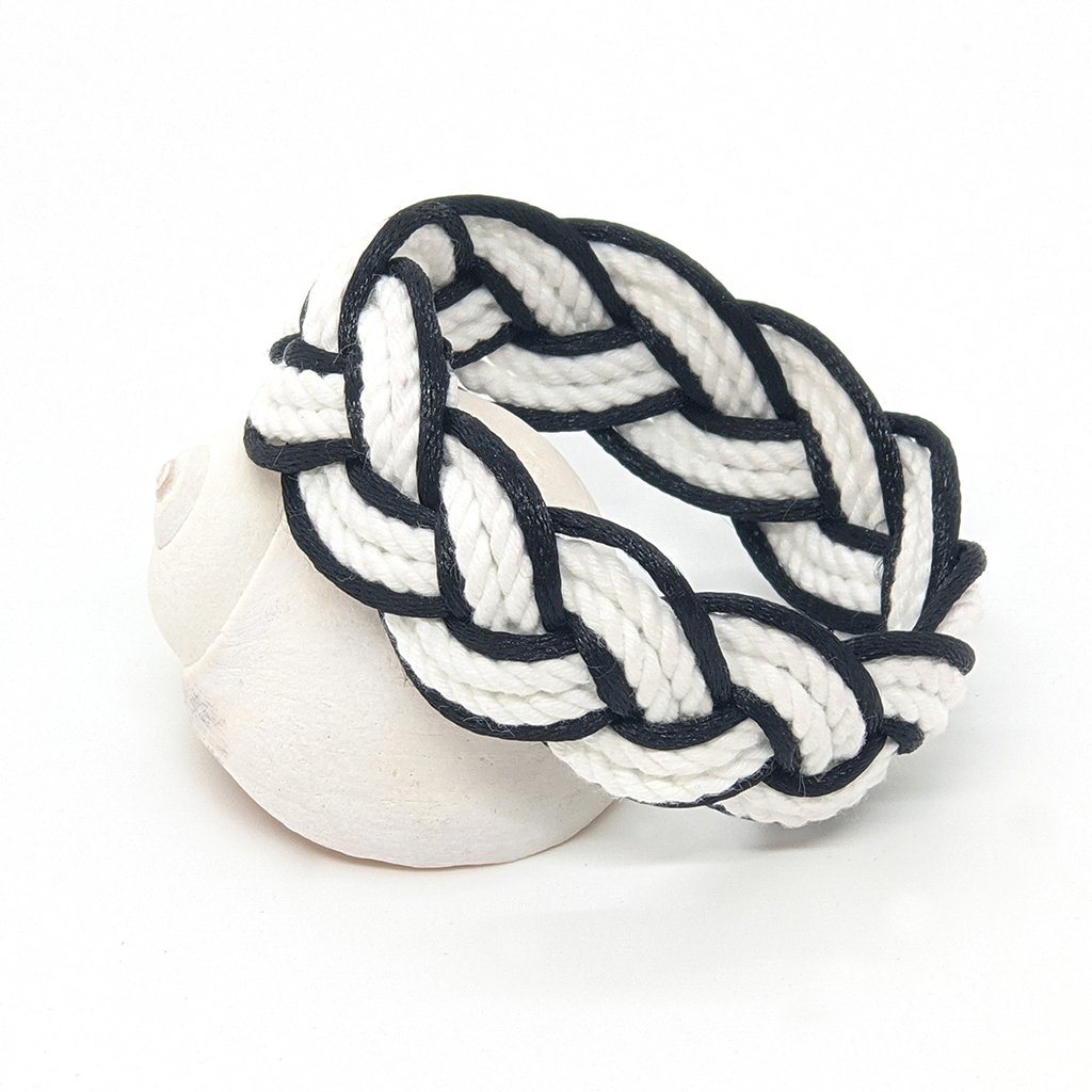 Black Sailor Bracelet Satin Outline Mystic Knotwork 