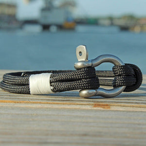 Black Nautical Shackle Bracelet 002 Mystic Knotwork 