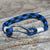 Black and Blue Nautical Fish Hook Bracelet 098 Bracelets Mystic Knotwork 