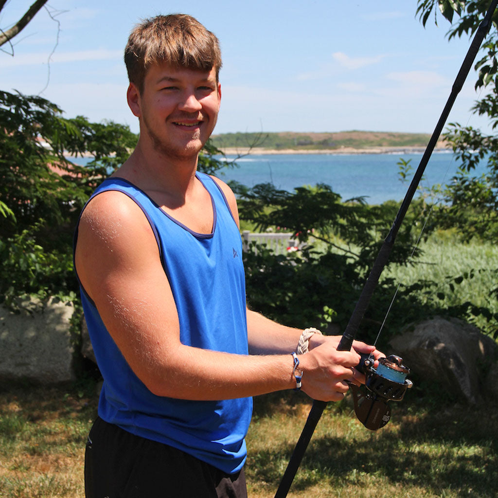 Black and Blue Nautical Fish Hook Bracelet 098 Bracelets Mystic Knotwork 