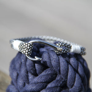 Black Diamond Nautical Fish Hook Bracelet 167 Bracelets Mystic Knotwork 