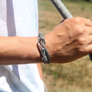 Adjustable Fish Hook Wrap Black Diamond 167 Bracelets Mystic Knotwork 