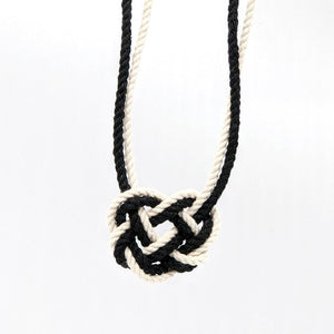 Celtic Heart Knot Necklace necklace Mysticknotwork.com Black 