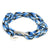 Adjustable Fish Hook Wrap, Bracelet or Anklet 14 Color Options Mystic Knotwork Blue Ice (#74) 