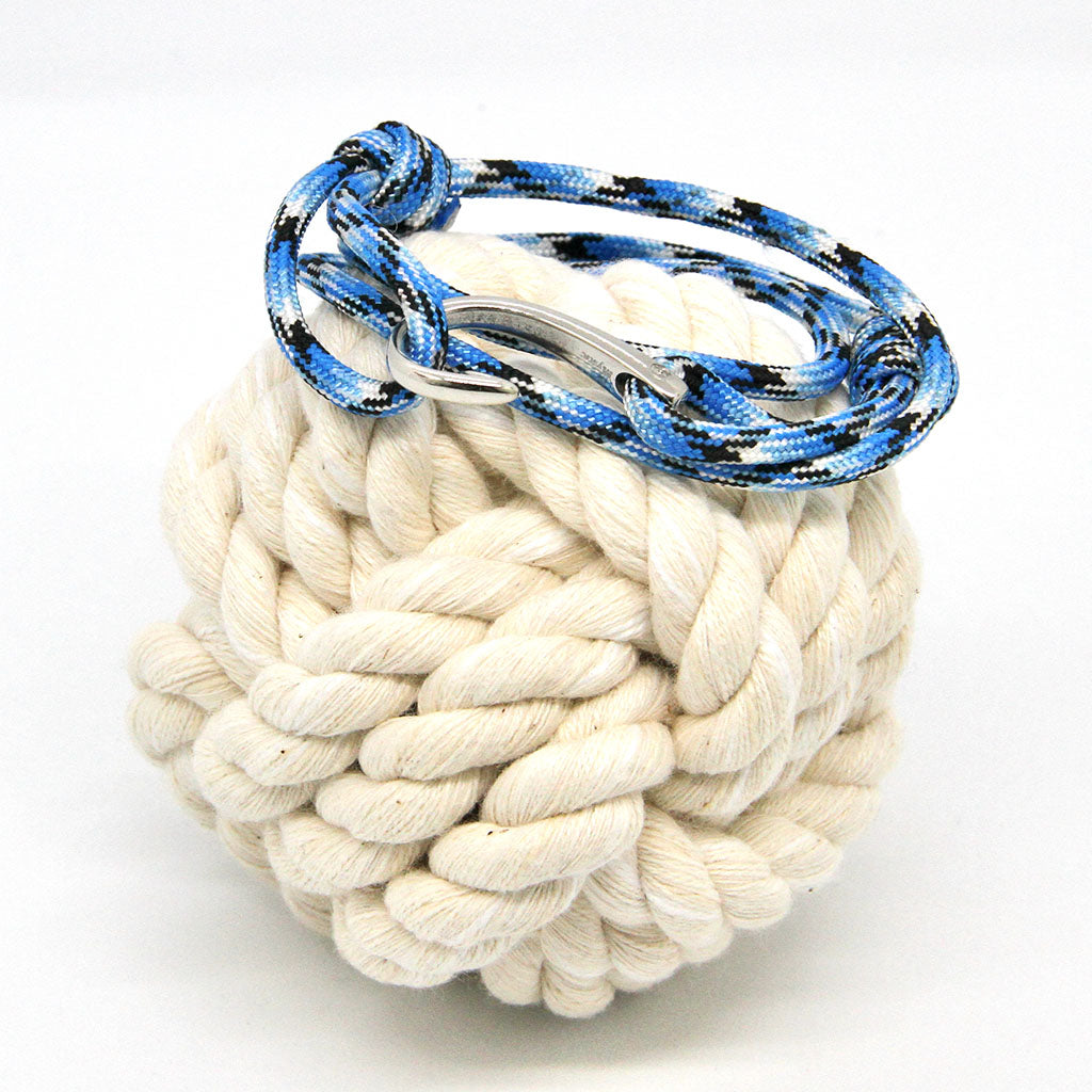 Adjustable Fish Hook Wrap Blue Ice 74 Bracelets Mystic Knotwork 