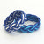 Nautical Knot Striped Sailor Knot Bracelets Summer Blues handmade at Mystic Knotwork