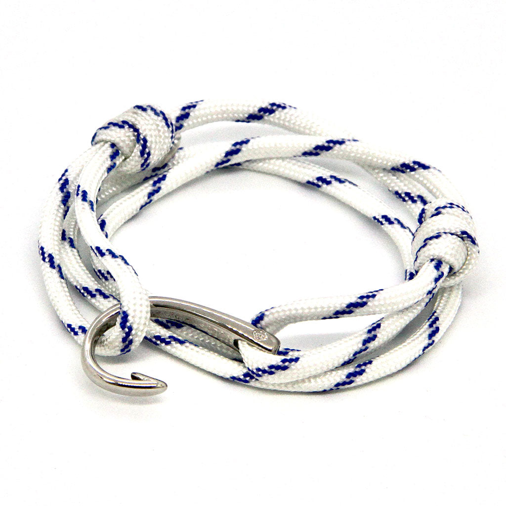 eternity fish hook Adjustable Fish Hook Wrap Blue Stripe 165