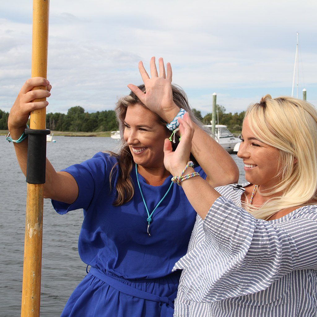 Turquoise Whale Tail Adjustable Necklace Stainless Steel 016 Mystic Knotwork 