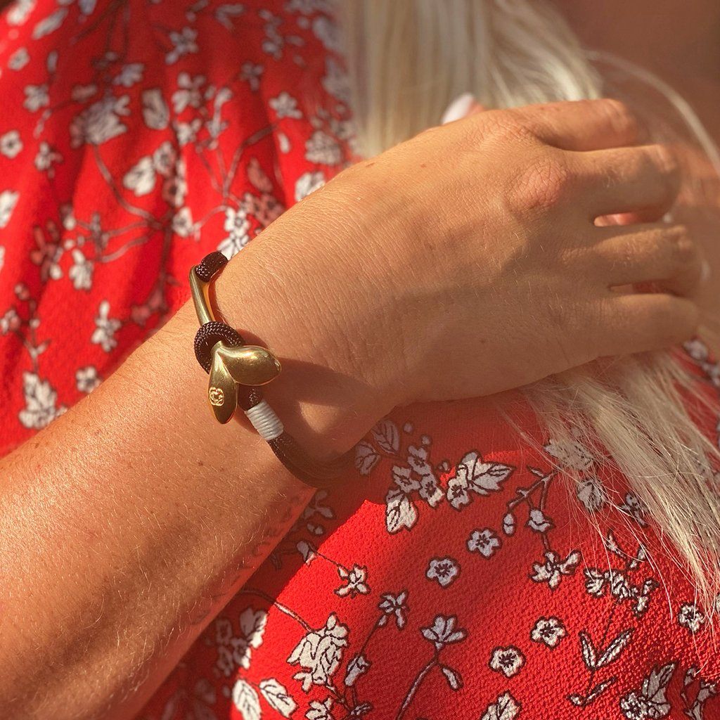 Black Nautical Whale Tail Bracelet Brass 002 Mystic Knotwork 