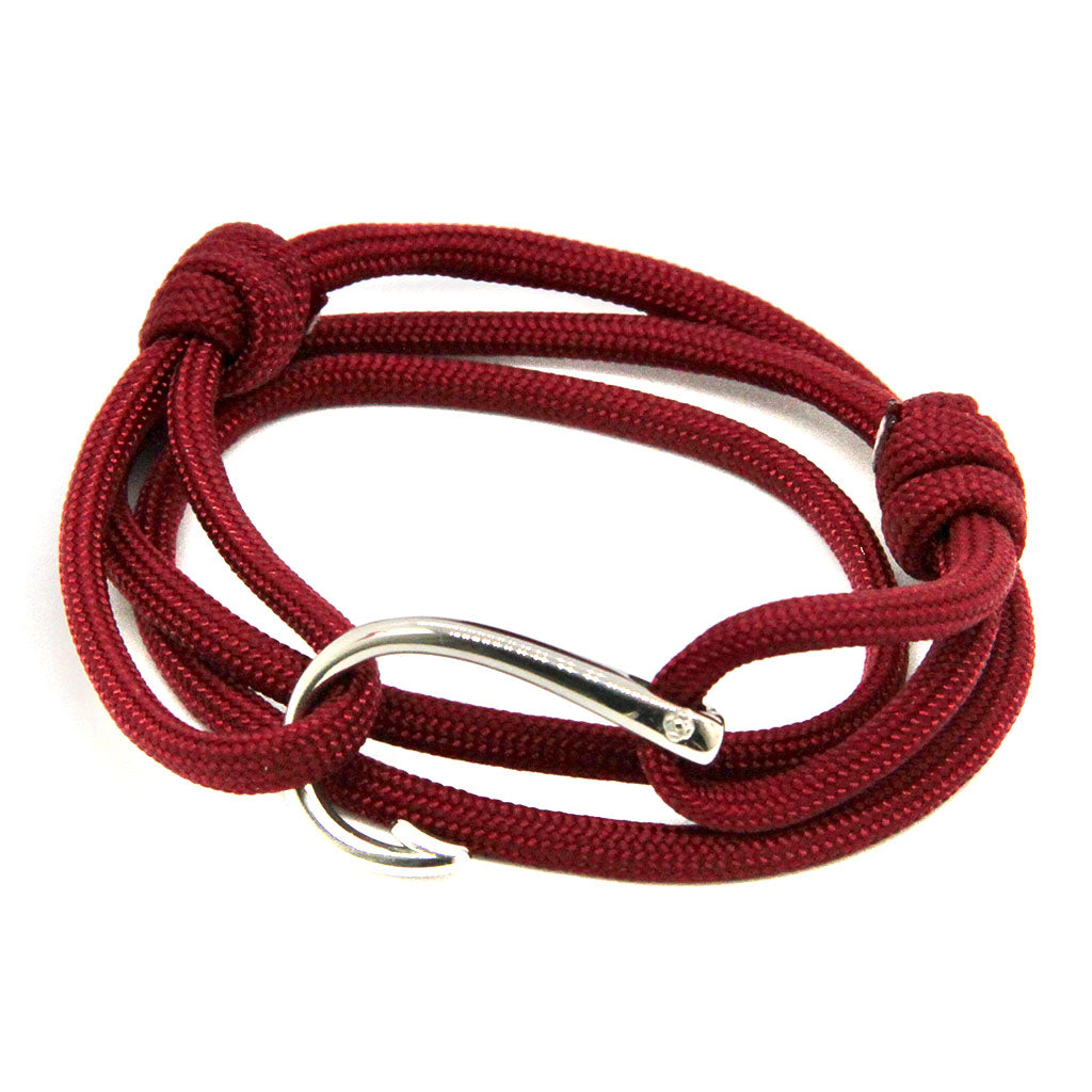 Adjustable Fish Hook Wrap Burgundy 22 Adjustable Fish Hook Wrap Burgundy 22