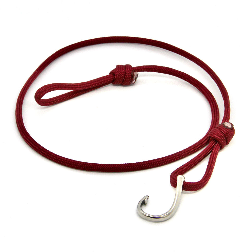 Adjustable Fish Hook Wrap Burgundy 22 Bracelets Mystic Knotwork 